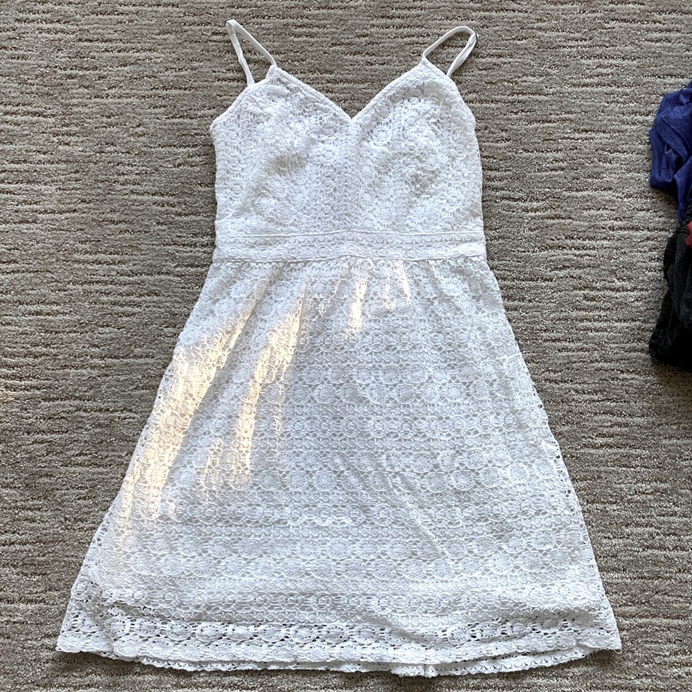 Abercrombie and Fitch white lace dress